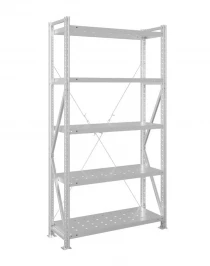 Стеллаж MS U 3000x1500x500 5 полок (200 кг, перф) Стеллаж MS U 3000x1500x500 5 полок (200 кг, перф)