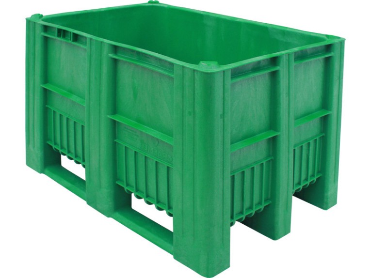 BoxPallet 1200х800х740 мм зеленый сплошной купить в Калининграде