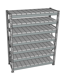 Стеллаж грузовой СГР 2000x1200x1000 7 полок (металл) Стеллаж грузовой СГР 2000x1200x1000 7 полок (металл)