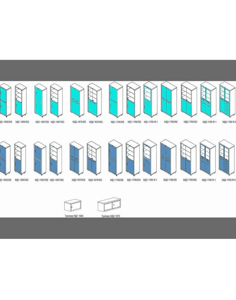 Медицинский шкаф HILFE МД 1 1650/SS купить в Калининграде