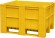 BoxPallet 1200х1000х740 мм сплошной желтый купить в Калининграде