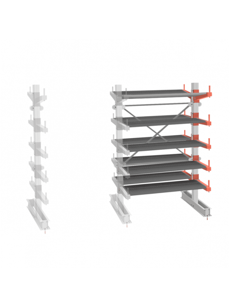 СТ-062 Стеллаж двухсторонний 5 ярусов ДОП. купить в Калининграде СТ-062 Стеллаж двухсторонний 5 ярусов ДОП. купить в Калининграде