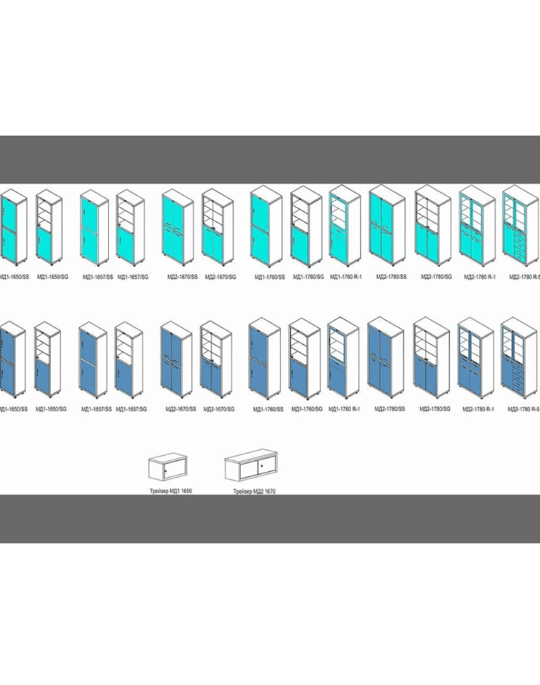 Медицинский шкаф HILFE МД 1 1657/SS купить в Калининграде
