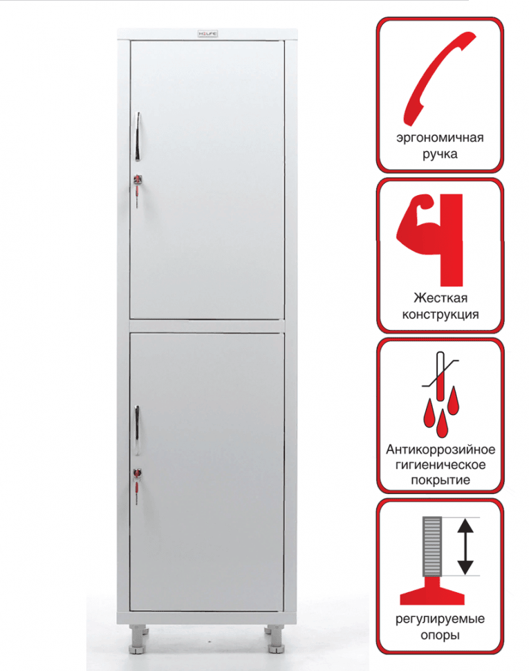 Медицинский шкаф HILFE МД 1 1657/SS купить в Калининграде