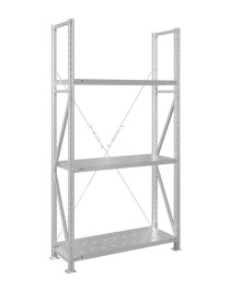 Стеллаж MS U 3000x1500x600 3 полки (200 кг, перф) Стеллаж MS U 3000x1500x600 3 полки (200 кг, перф)