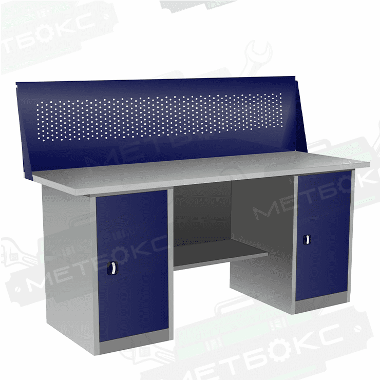 Верстак двухтумбовый ВП-5/1,9 с экраном купить в Калининграде Верстак двухтумбовый ВП-5/1,9 с экраном купить в Калининграде