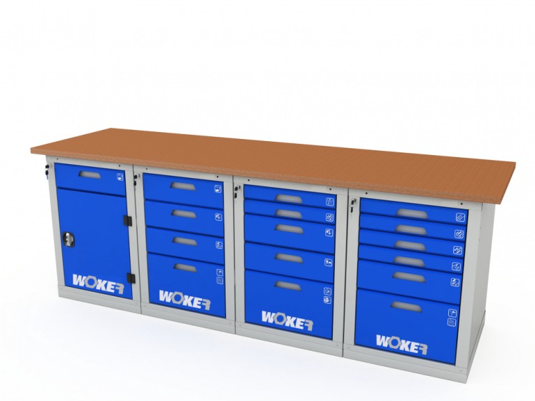 Верстак четырехтумбовый WOKER PRO 42456.2400 купить в Калининграде Верстак четырехтумбовый WOKER PRO 42456.2400 купить в Калининграде