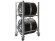 Стеллаж MS PRO 1350/781X606 передвижной для хранения до 4 шин купить в Калининграде