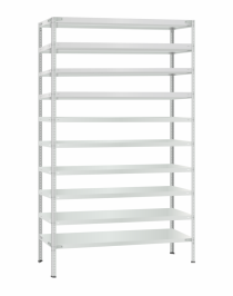 Стеллаж металлический Титан МС-500 2300х1200х300 10 полок Стеллаж металлический Титан МС-500 2300х1200х300 10 полок