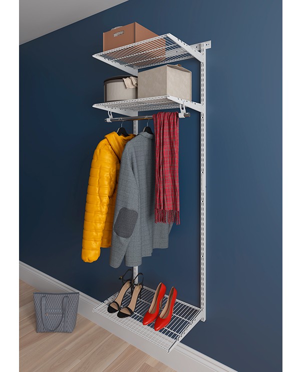 Гардеробная система Практик Home Basic G60 белая купить в Калининграде Гардеробная система Практик Home Basic G60 белая купить в Калининграде