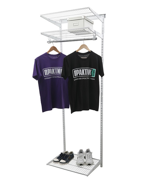 Гардеробная система Практик Home Basic G60 белая купить в Калининграде Гардеробная система Практик Home Basic G60 белая купить в Калининграде