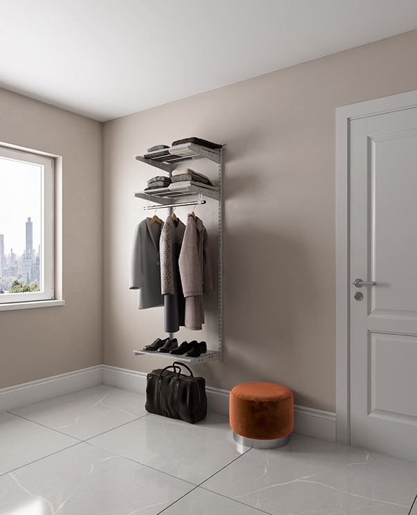 Гардеробная система Практик Home Basic G60 белая купить в Калининграде Гардеробная система Практик Home Basic G60 белая купить в Калининграде