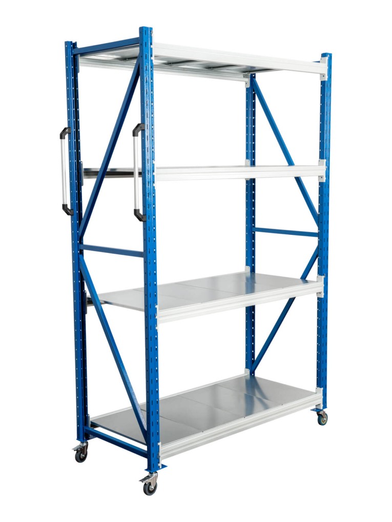 Стеллаж мобильный БиКом СТ-4 250x180x90 4 полки купить в Калининграде Стеллаж мобильный БиКом СТ-4 250x180x90 4 полки купить в Калининграде