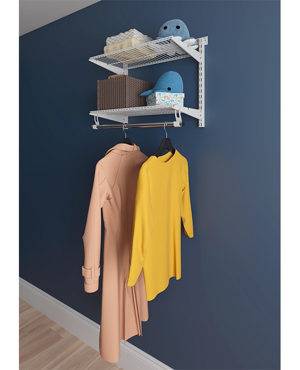 Гардеробная система Практик Home Basic G60S белая купить в Калининграде Гардеробная система Практик Home Basic G60S белая купить в Калининграде