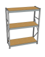 Стеллаж грузовой СГР 2500x2100x500 3 полки (ДСП) Стеллаж грузовой СГР 2500x2100x500 3 полки (ДСП)