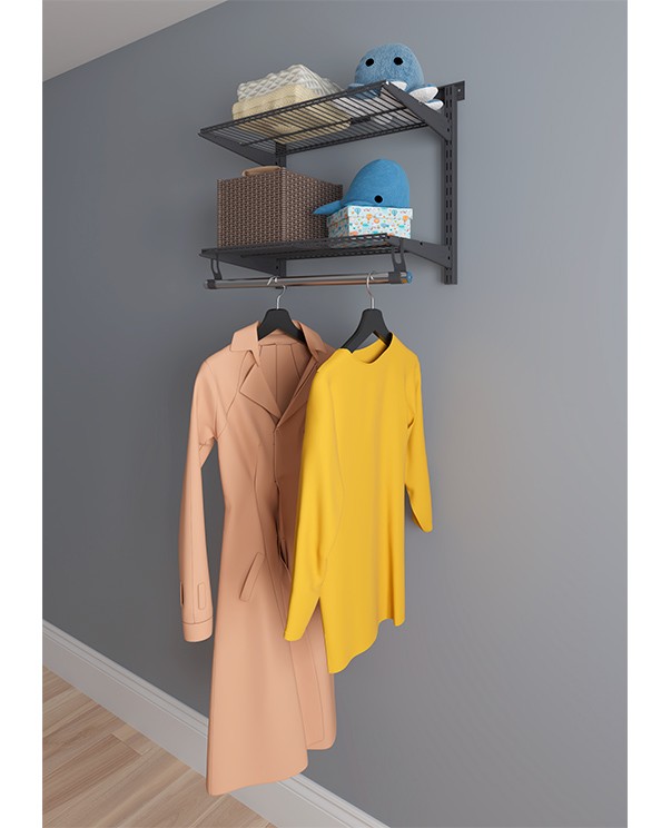 Гардеробная система Практик Home Basic G60S графит купить в Калининграде Гардеробная система Практик Home Basic G60S графит купить в Калининграде