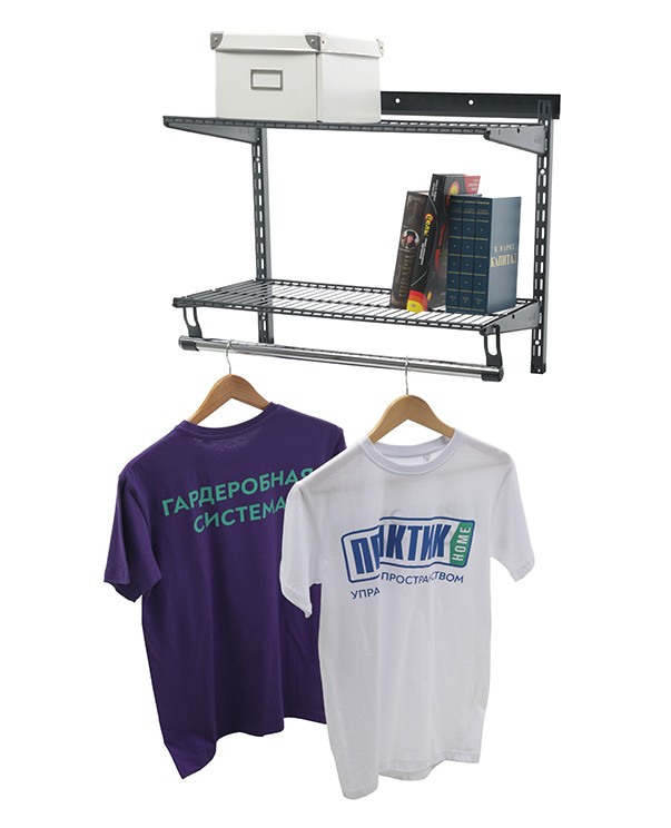 Гардеробная система Практик Home Basic G60S графит купить в Калининграде Гардеробная система Практик Home Basic G60S графит купить в Калининграде