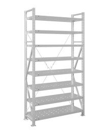 Стеллаж MS U 3000x1000x800 8 полок (350 кг, перф) Стеллаж MS U 3000x1000x800 8 полок (350 кг, перф)