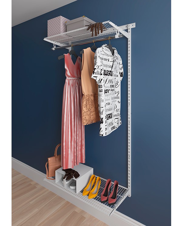 Гардеробная система Практик Home Basic G90 белая купить в Калининграде Гардеробная система Практик Home Basic G90 белая купить в Калининграде