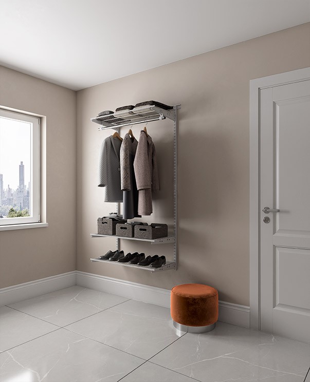 Гардеробная система Практик Home Basic G90 графит купить в Калининграде Гардеробная система Практик Home Basic G90 графит купить в Калининграде