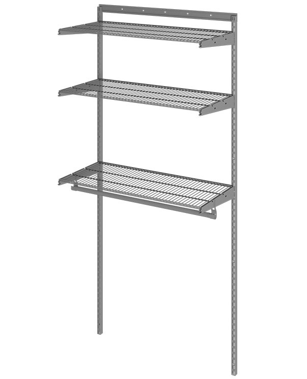 Гардеробная система Практик Home Basic G90 графит купить в Калининграде Гардеробная система Практик Home Basic G90 графит купить в Калининграде