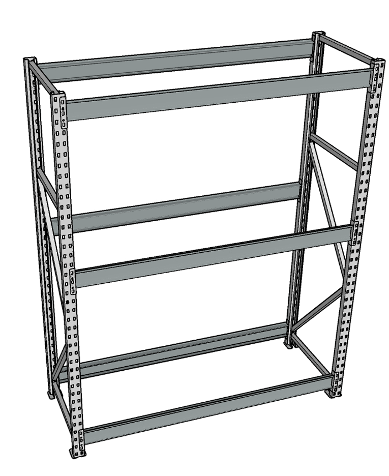 Стеллаж грузовой СГР 3000x900x500 3 полки (без настила) купить в Калининграде Стеллаж грузовой СГР 3000x900x500 3 полки (без настила) купить в Калининграде