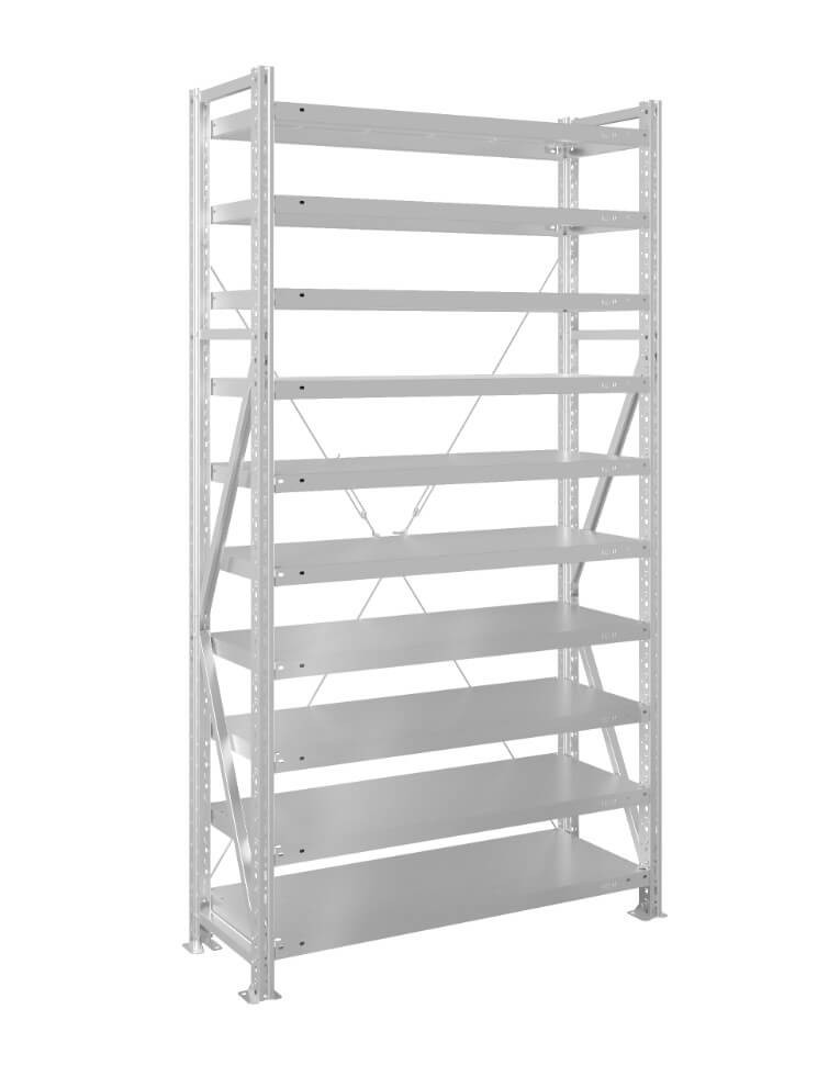 Стеллаж MS U 2000x700x500 10 полок (400 кг, металл) купить в Калининграде