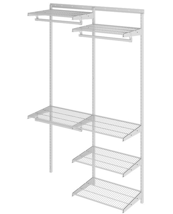 Гардеробная система Практик Home Optima G120 белая купить в Калининграде Гардеробная система Практик Home Optima G120 белая купить в Калининграде