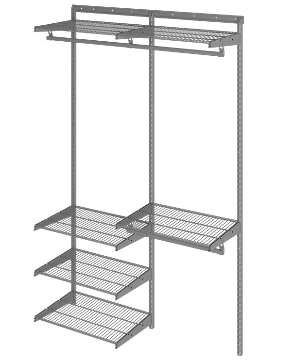 Гардеробная система Практик Home Optima G120 графит купить в Калининграде Гардеробная система Практик Home Optima G120 графит купить в Калининграде