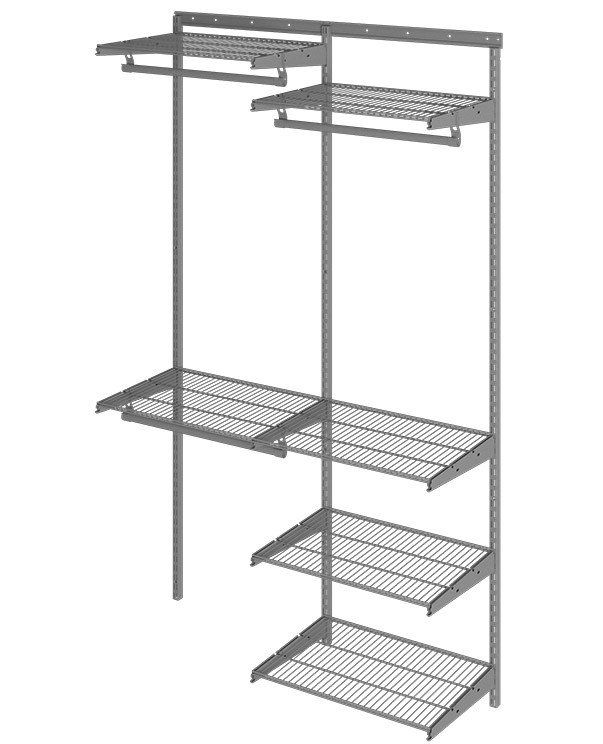 Гардеробная система Практик Home Optima G120 графит купить в Калининграде Гардеробная система Практик Home Optima G120 графит купить в Калининграде