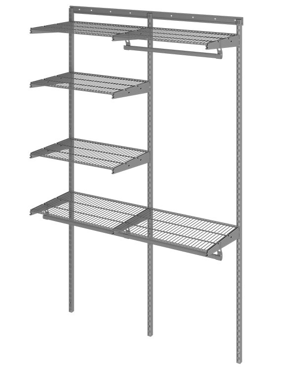 Гардеробная система Практик Home Optima G120 графит купить в Калининграде Гардеробная система Практик Home Optima G120 графит купить в Калининграде