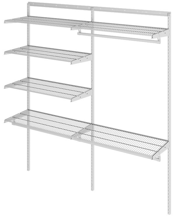 Гардеробная система Практик Home Optima G180 белая купить в Калининграде Гардеробная система Практик Home Optima G180 белая купить в Калининграде