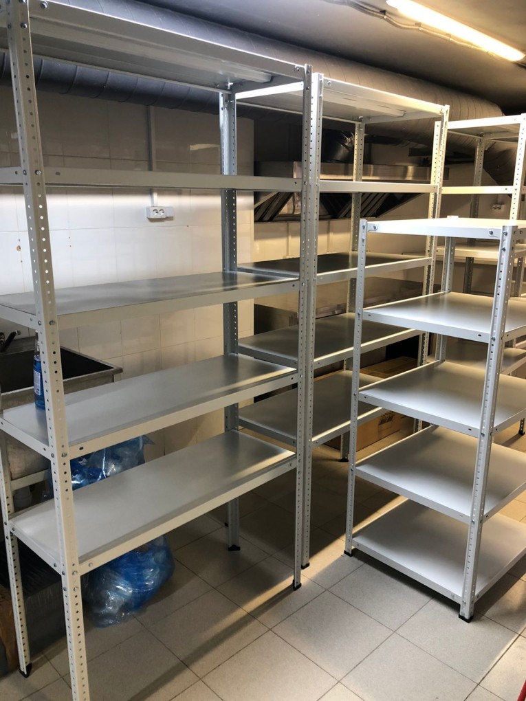 Стеллаж металлический Титан МС-500 1800х1000х300 5 полок купить в Калининграде Стеллаж металлический Титан МС-500 1800х1000х300 5 полок купить в Калининграде