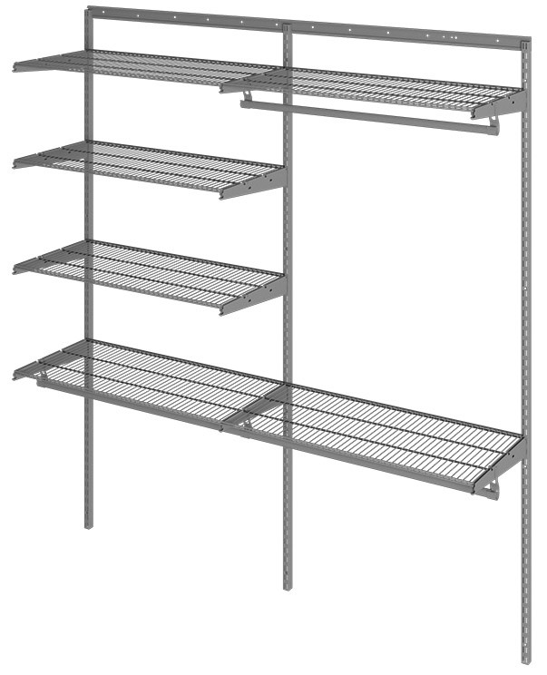 Гардеробная система Практик Home Optima G180 графит купить в Калининграде Гардеробная система Практик Home Optima G180 графит купить в Калининграде