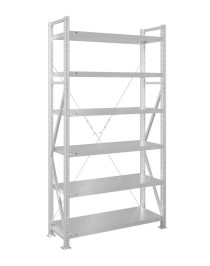 Стеллаж MS U 2000x1200x400 6 полок (350 кг, металл)