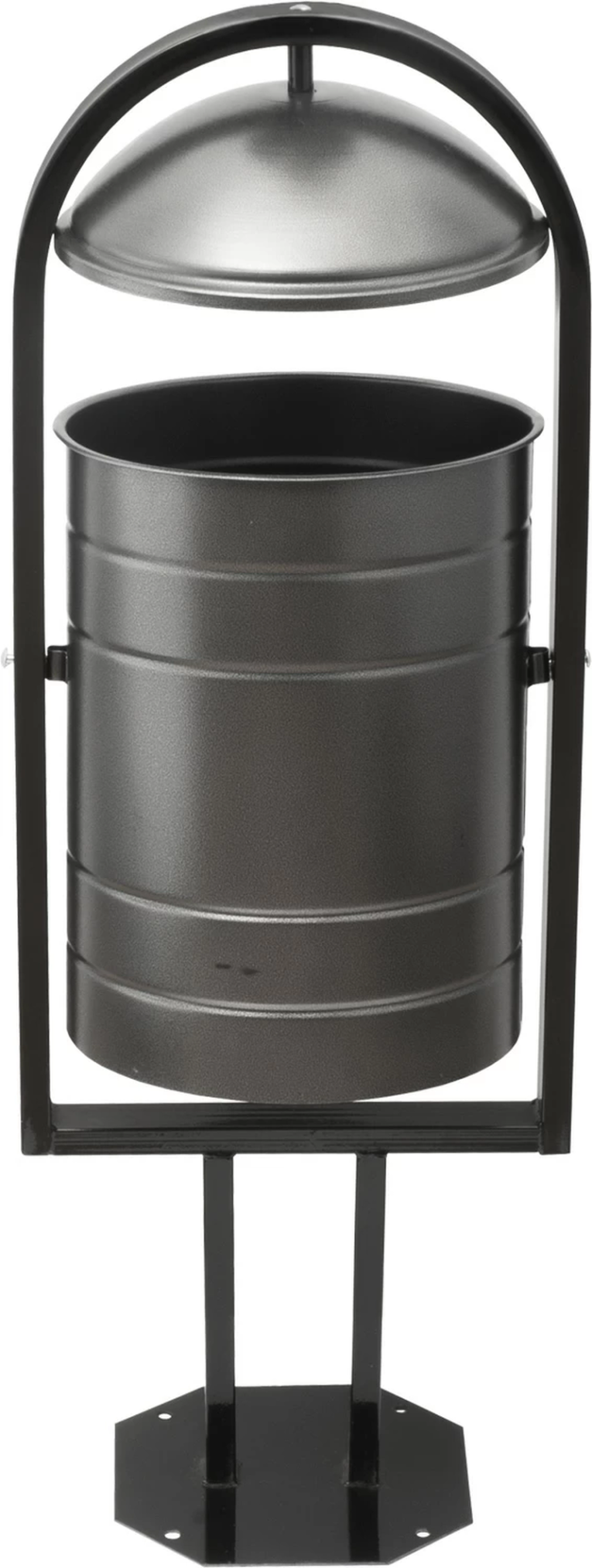 Урна уличная 370х300х1000 серебряная купить в Калининграде