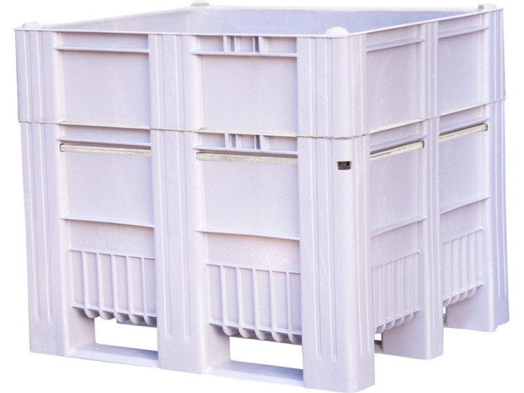 BoxPallet 1200x1000x1035 мм сплошной на полозьях серый купить в Калининграде