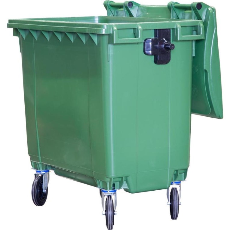 Мусорный контейнер 770л. зелёный купить в Калининграде Мусорный контейнер 770л. зелёный купить в Калининграде