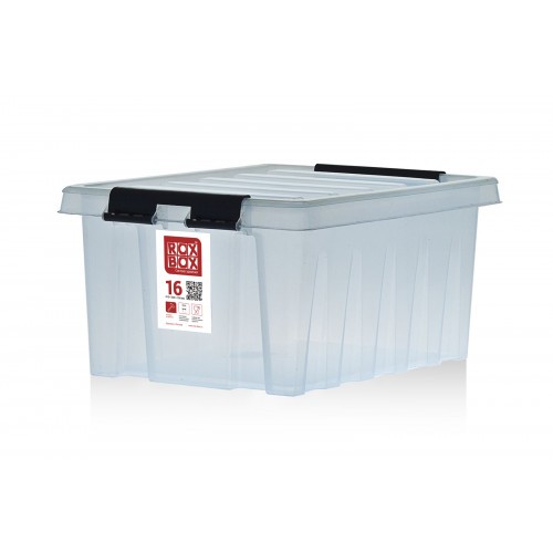 Контейнер Rox Box Original 16 (415х300х190 с крышкой и клипсами прозрачный) купить в Калининграде