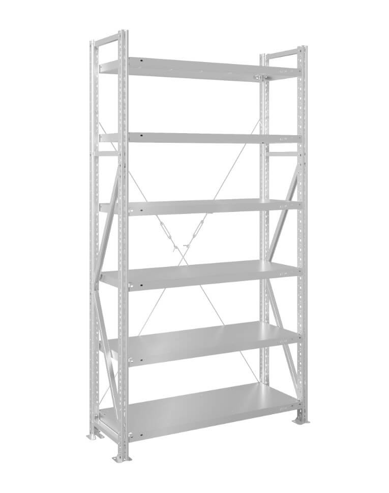 Стеллаж MS U 2000x1000x600 6 полок (400 кг, металл) купить в Калининграде