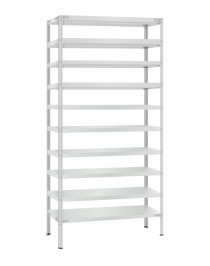 Стеллаж металлический Титан МС-500 2400х1000х600 10 полок Стеллаж металлический Титан МС-500 2400х1000х600 10 полок