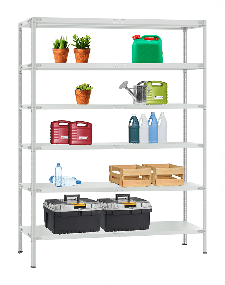 Стеллаж металлический Титан МС-900 3000x1000x500 6 полок купить в Калининграде Стеллаж металлический Титан МС-900 3000x1000x500 6 полок купить в Калининграде