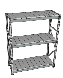 Стеллаж грузовой СГР 3000x1500x500 3 полки (металл) Стеллаж грузовой СГР 3000x1500x500 3 полки (металл)
