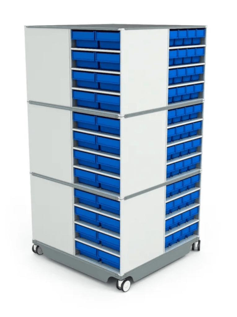 КП-03 Кассетница поворотная с синими ящиками купить в Калининграде