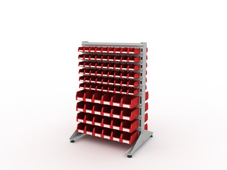 Стеллаж для пластиковых лотков SORTEX двухсторонний 1500x1000x800.04 купить в Калининграде Стеллаж для пластиковых лотков SORTEX двухсторонний 1500x1000x800.04 купить в Калининграде