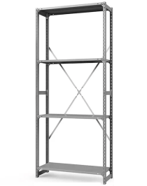 Стеллаж ТСУ 2200x700x800 4 полки (300 кг, перф) Стеллаж ТСУ 2200x700x800 4 полки (300 кг, перф)