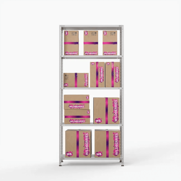 Стеллаж ПВЗ Wildberries 2000х1000х400 5 полок купить в Калининграде Стеллаж ПВЗ Wildberries 2000х1000х400 5 полок купить в Калининграде