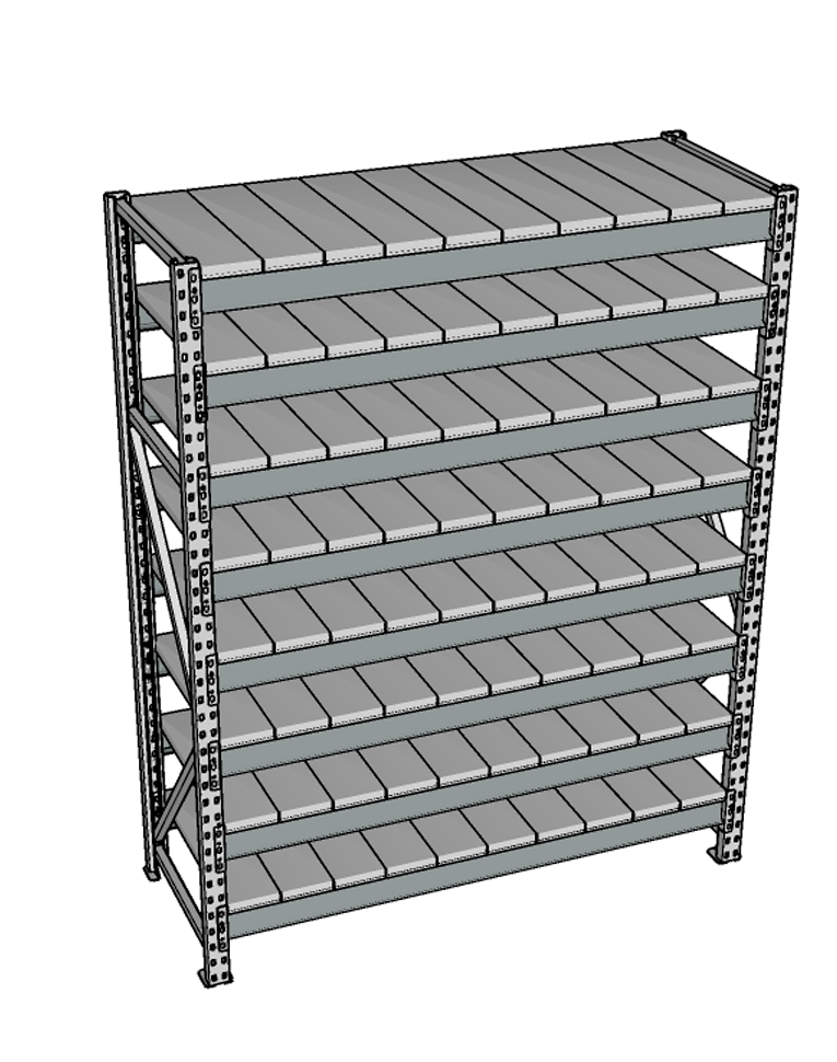 Стеллаж грузовой СГР 3000x900x800 8 полок (металл) купить в Калининграде Стеллаж грузовой СГР 3000x900x800 8 полок (металл) купить в Калининграде