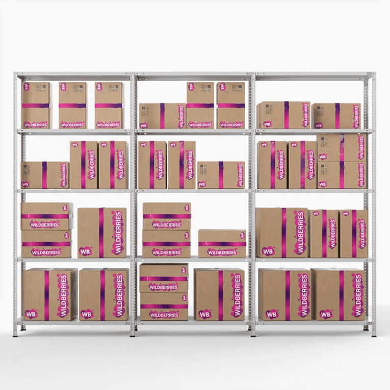 Стеллаж ПВЗ Wildberries 2000х3000х400 5 полок купить в Калининграде Стеллаж ПВЗ Wildberries 2000х3000х400 5 полок купить в Калининграде