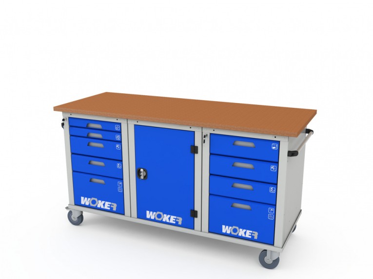 Верстак мобильный трехтумбовый WOKER PRO 3514.1800 купить в Калининграде Верстак мобильный трехтумбовый WOKER PRO 3514.1800 купить в Калининграде